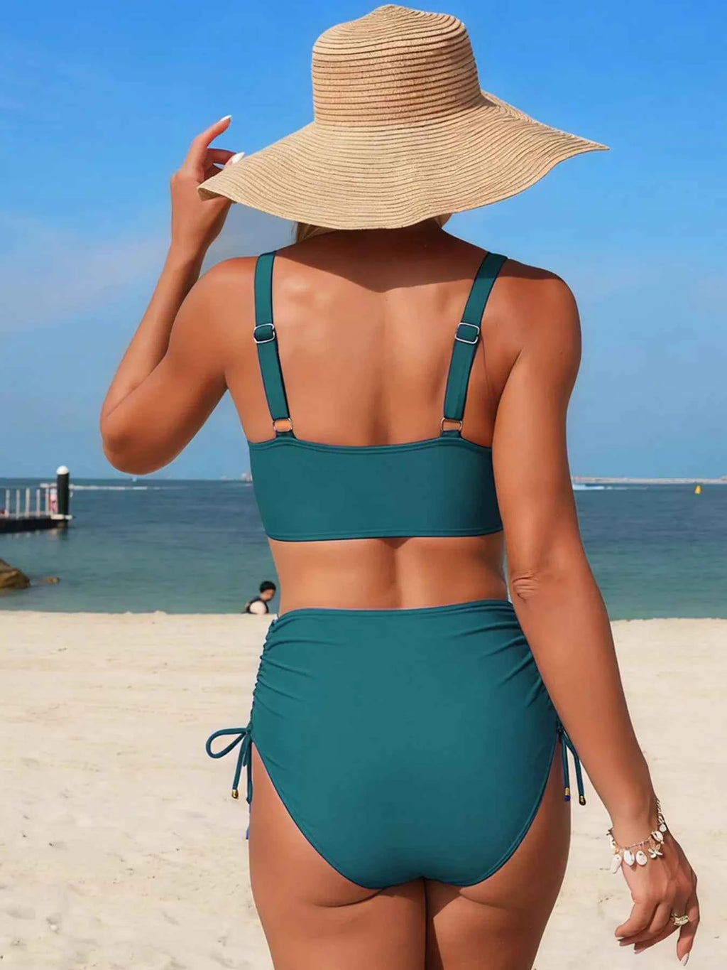 Crisscross High Waisted Bikini Set