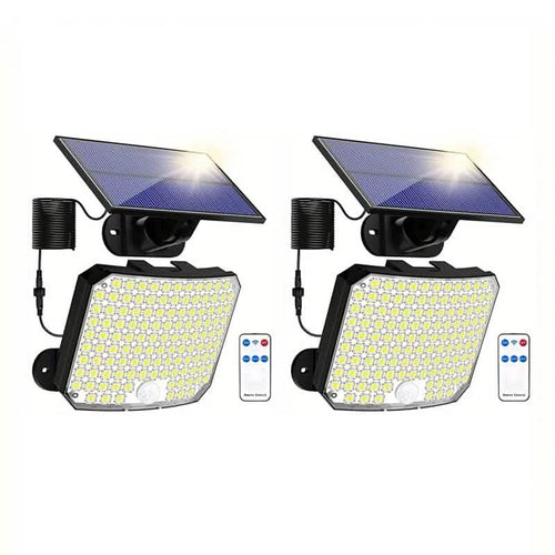 118 LED Solar Motion Sensor Flood Lights with Remote Control by DailySale