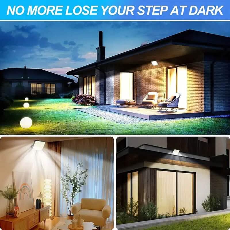 118 LED Solar Motion Sensor Flood Lights with Remote Control by DailySale