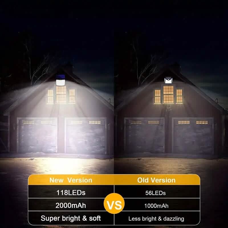 118 LED Solar Motion Sensor Flood Lights with Remote Control by DailySale