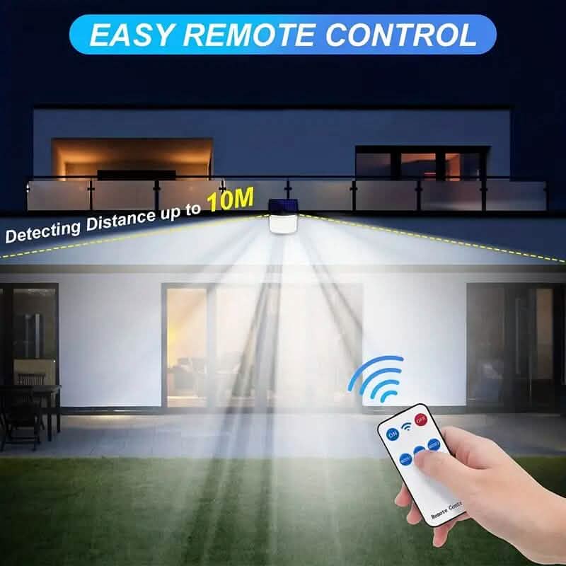 118 LED Solar Motion Sensor Flood Lights with Remote Control by DailySale