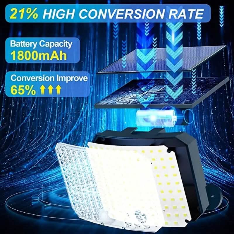 118 LED Solar Motion Sensor Flood Lights with Remote Control by DailySale
