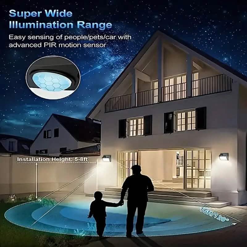 118 LED Ultra-Bright Solar Security Outdoor Lights by DailySale