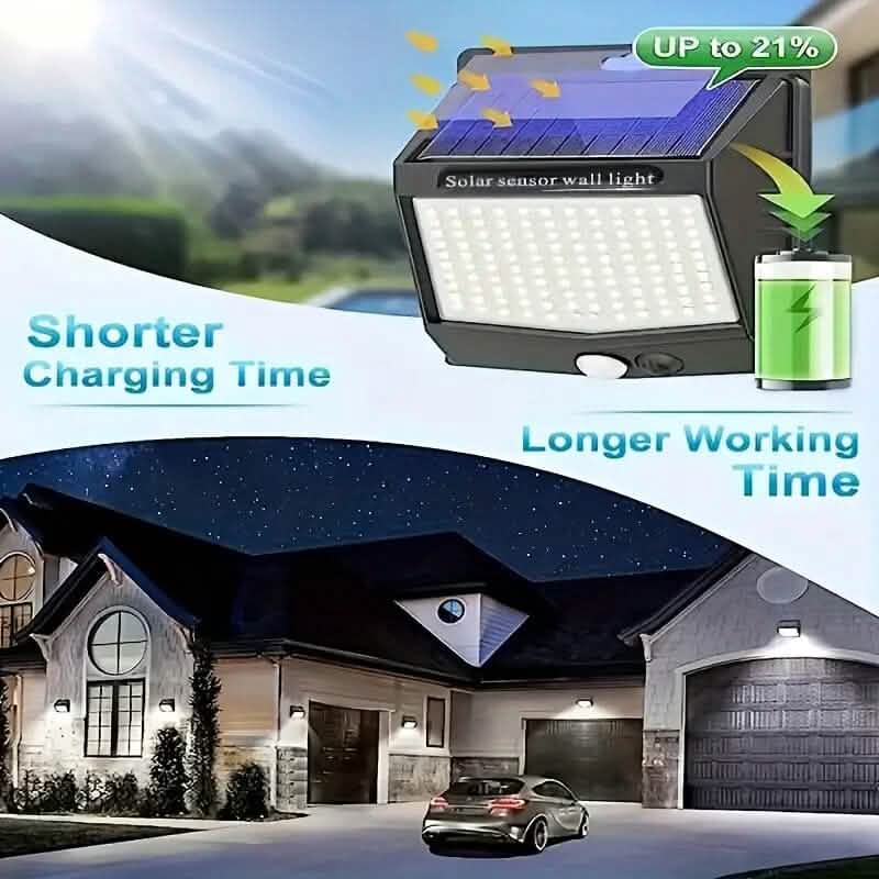 118 LED Ultra-Bright Solar Security Outdoor Lights by DailySale