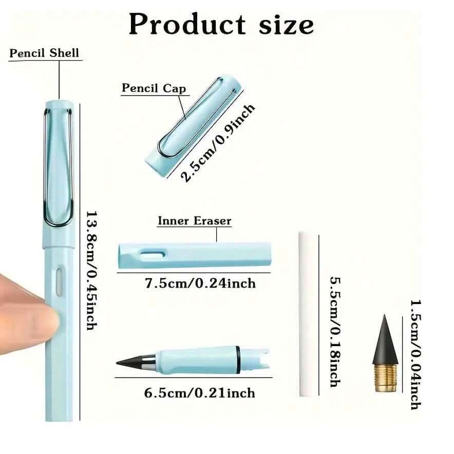 12 Colors Forever Pencil with Eraser by DailySale