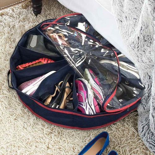 12-Compartment Round Shoe Organizer by DailySale
