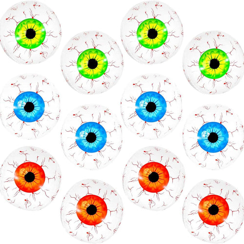 12-Pack: 22 Inch Halloween Eyeball Balloons by DailySale