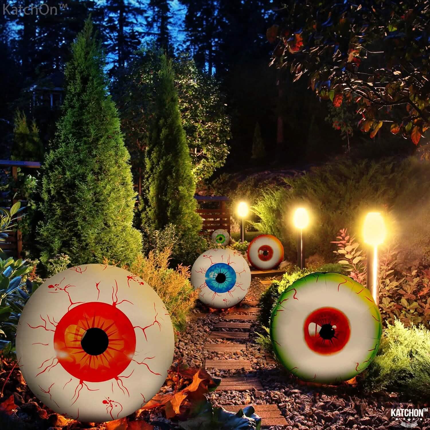 12-Pack: 22 Inch Halloween Eyeball Balloons by DailySale