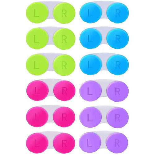 12-Pack: Colourful Contact Lens Case Box Holder by DailySale