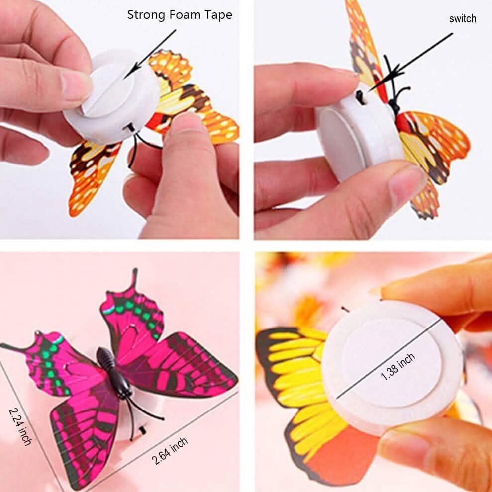 12-Pack: LED Butterfly Decoration Night Light by DailySale