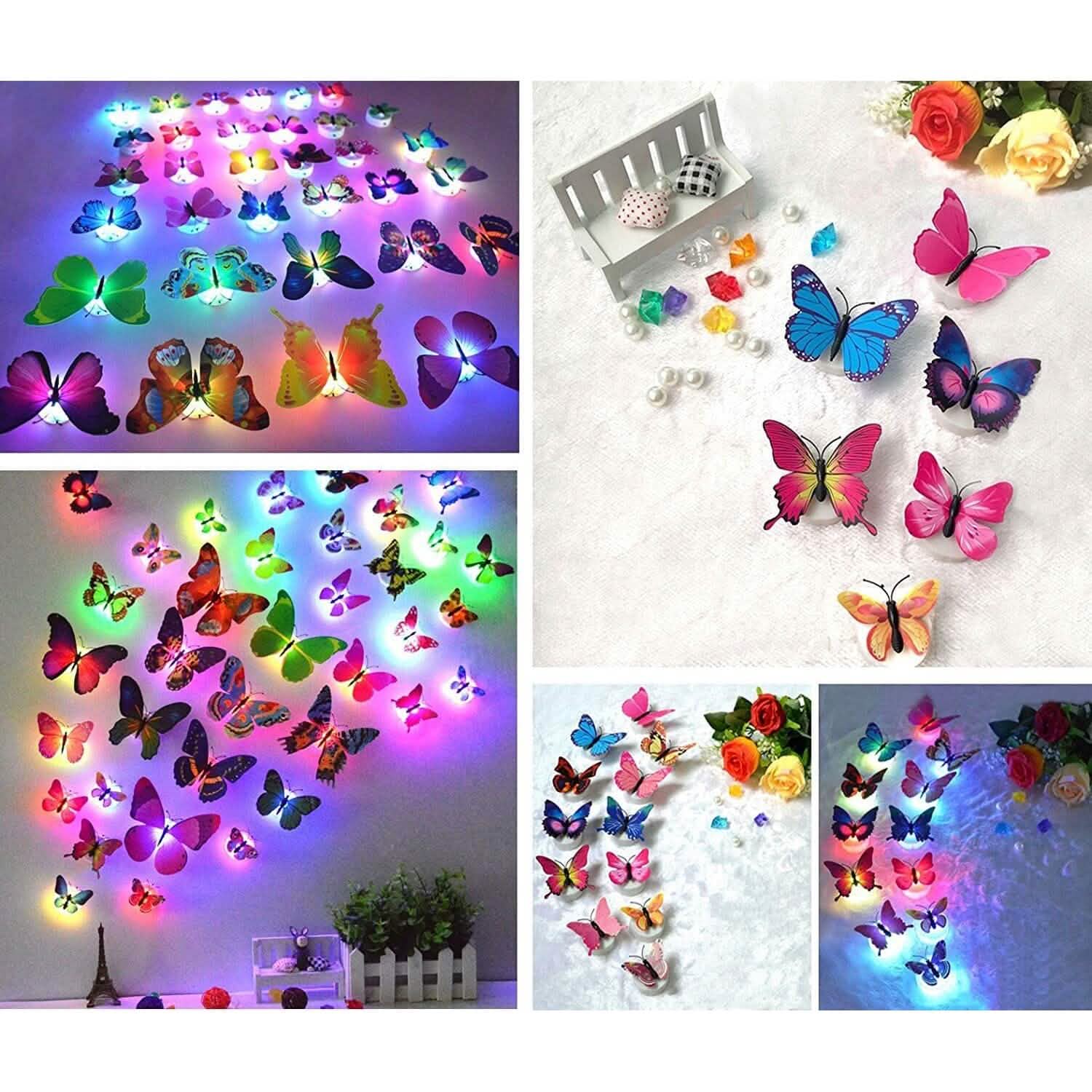 12-Pack: LED Butterfly Decoration Night Light by DailySale