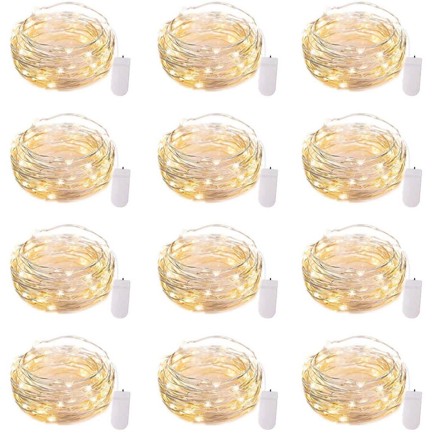 12-Pack: Led Fairy Lights Battery Operated String Lights by DailySale