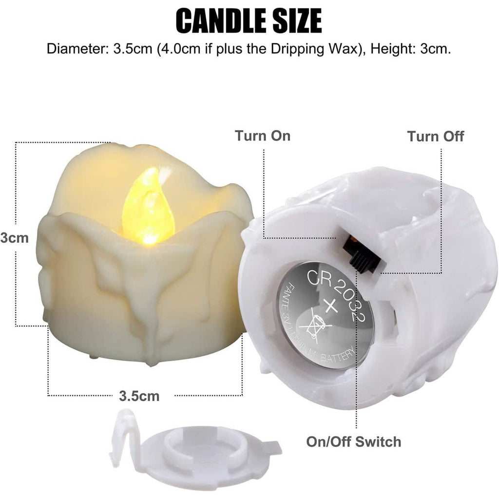 12-Pack: LED Timer Candle Decoration by DailySale