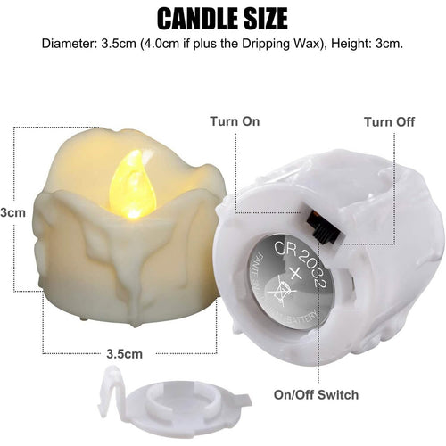 12-Pack: LED Timer Candle Decoration by DailySale