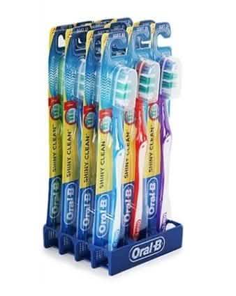 12-Pack: Oral-B Shiny Clean Toothbrush by DailySale