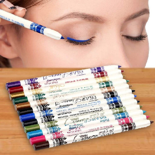 12-Pack: Professional Vivid Multi-Color Eye and Lip Liner Pencil Set by DailySale