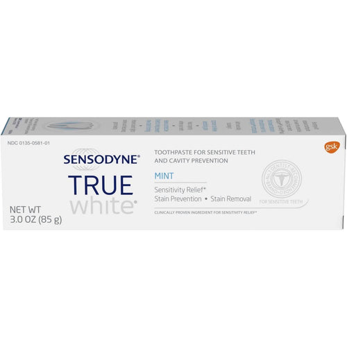 12-Pack: Sensodyne True White Mint Sensitivity Toothpaste 3oz by DailySale
