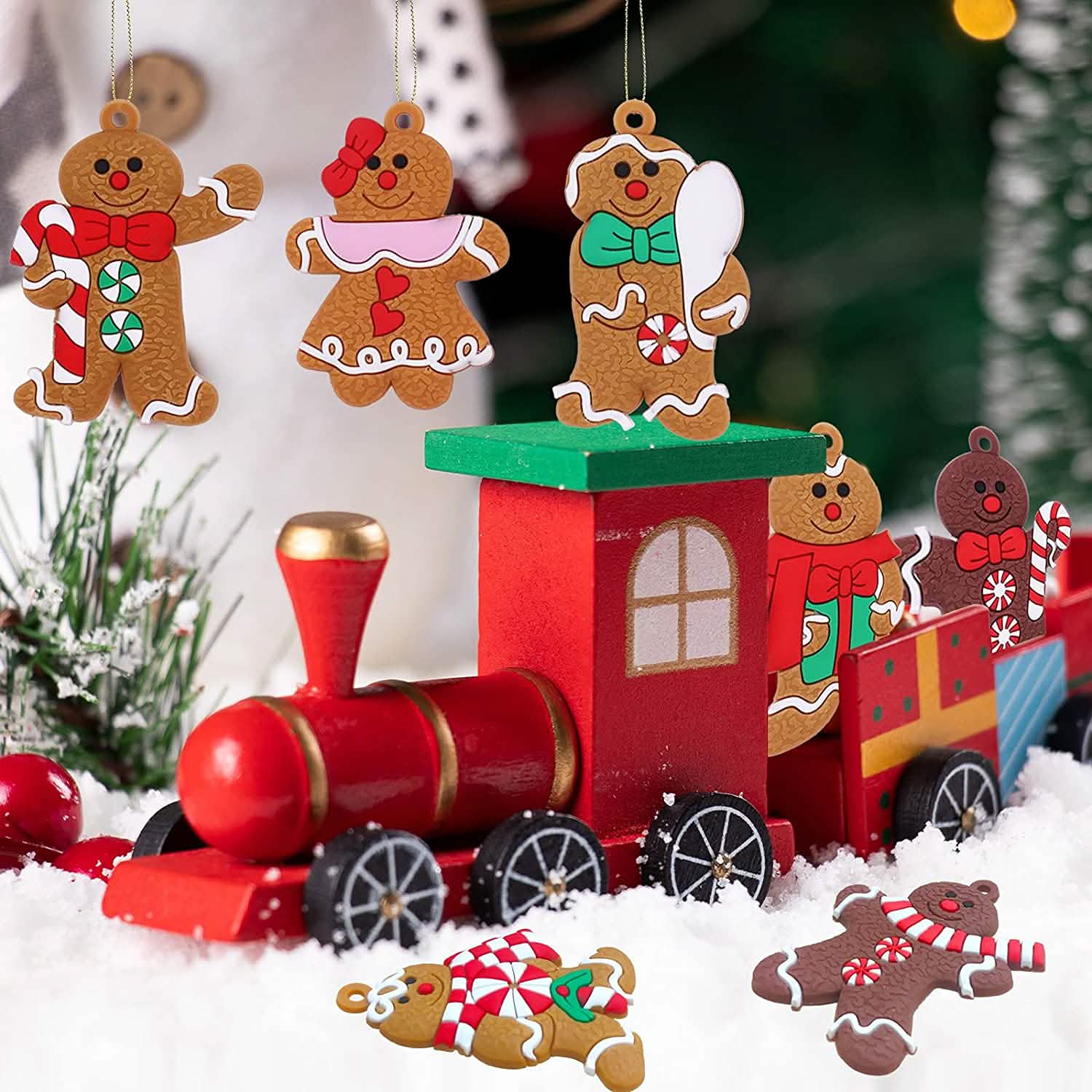 12-Piece: Gingerbread Man Ornaments by DailySale