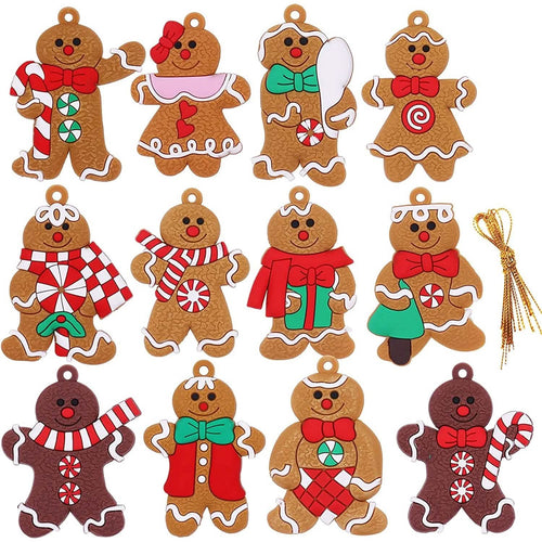 12-Piece: Gingerbread Man Ornaments by DailySale