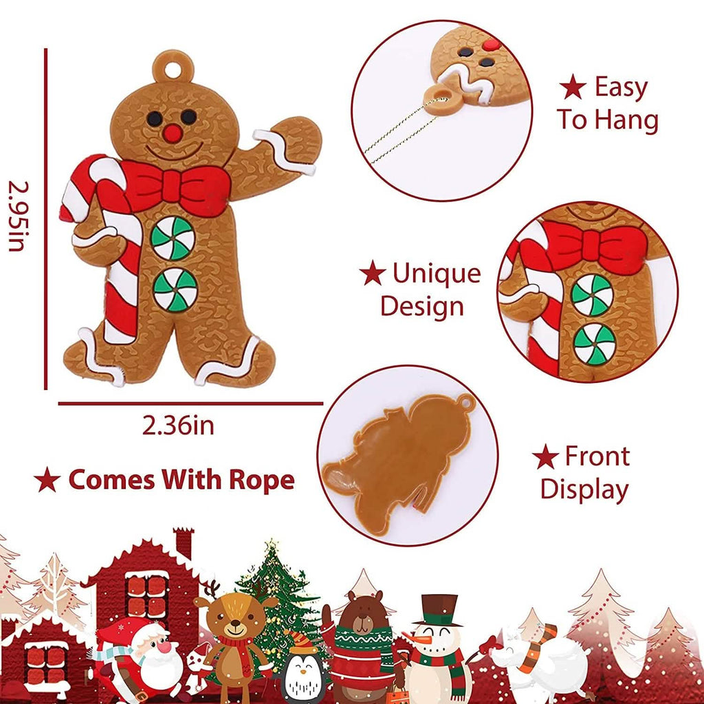 12-Piece: Gingerbread Man Ornaments by DailySale