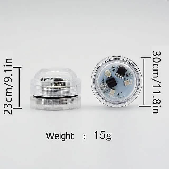12-Piece: LED RGB Diving Light Remote Control Decorative Light by DailySale