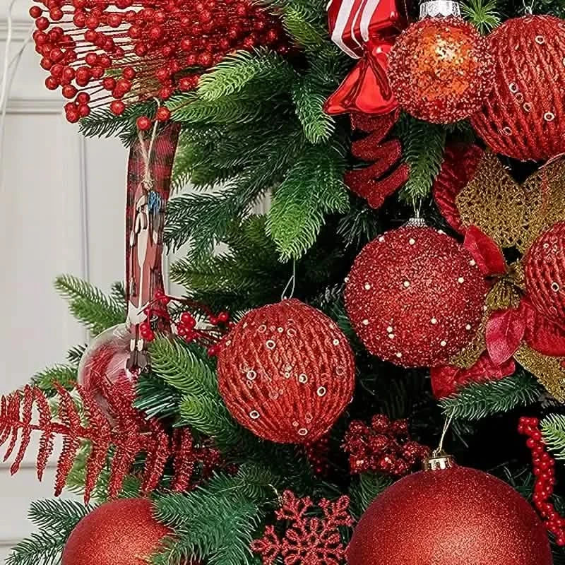 12-Piece Set: Large Sparkling Glittering Sequins Foam Ball Ornaments by DailySale