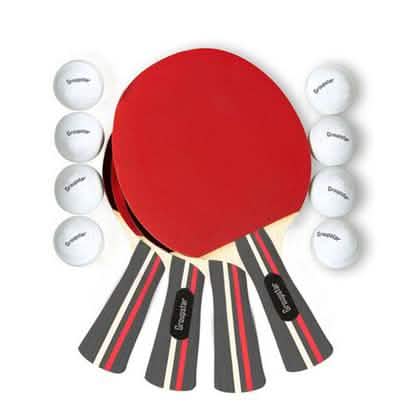 12-Piece Set: Table Tennis Rackets and Balls by DailySale