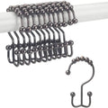 12-Piece Set: Titanker Shower Curtain Hooks Rings by DailySale