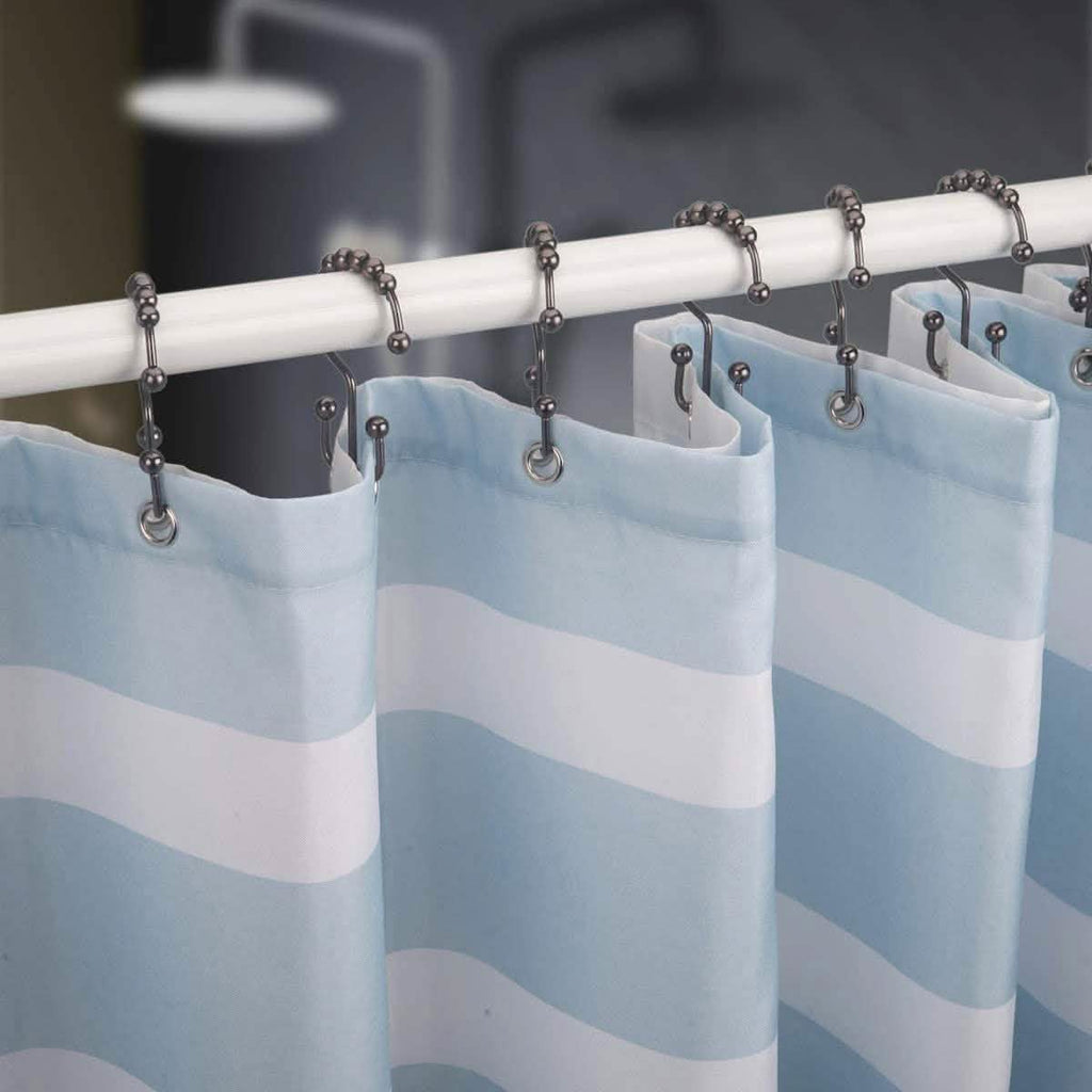 12-Piece Set: Titanker Shower Curtain Hooks Rings by DailySale