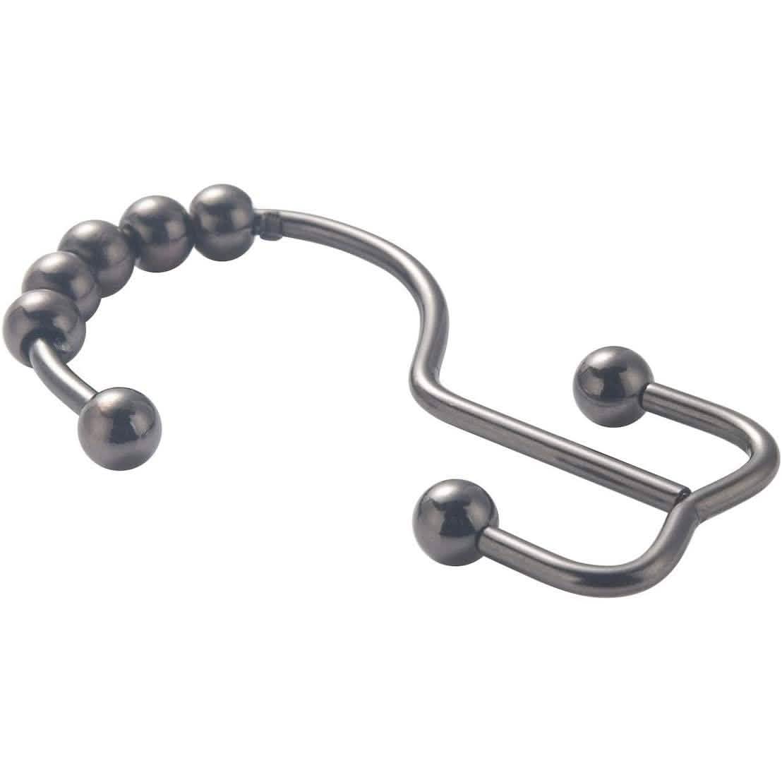 12-Piece Set: Titanker Shower Curtain Hooks Rings by DailySale