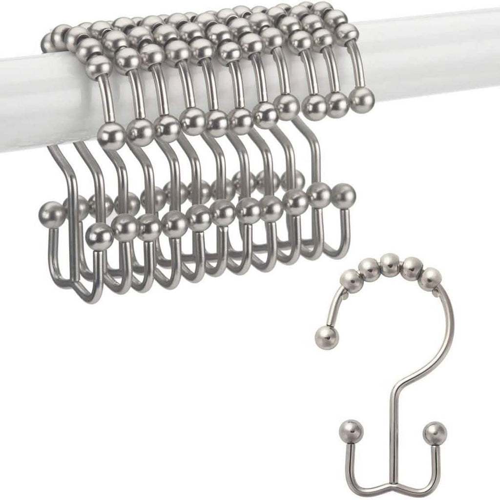 12-Piece Set: Titanker Shower Curtain Hooks Rings by DailySale