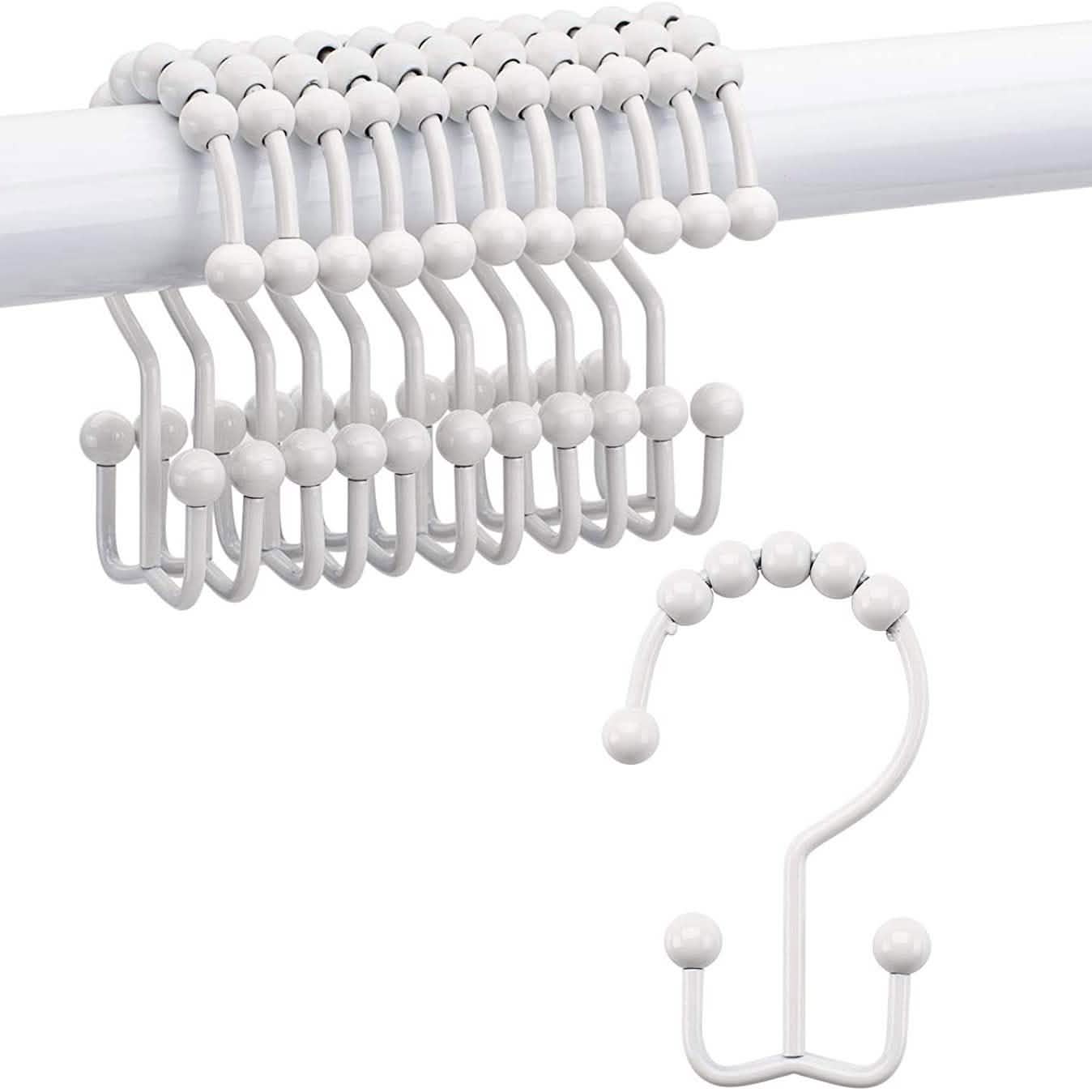 12-Piece Set: Titanker Shower Curtain Hooks Rings by DailySale