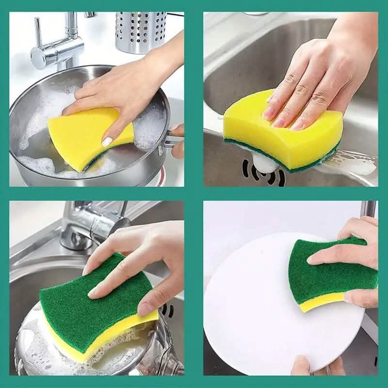 12-Piece: Ultra-Fine Microfiber Kitchen Cleaning Sponge by DailySale
