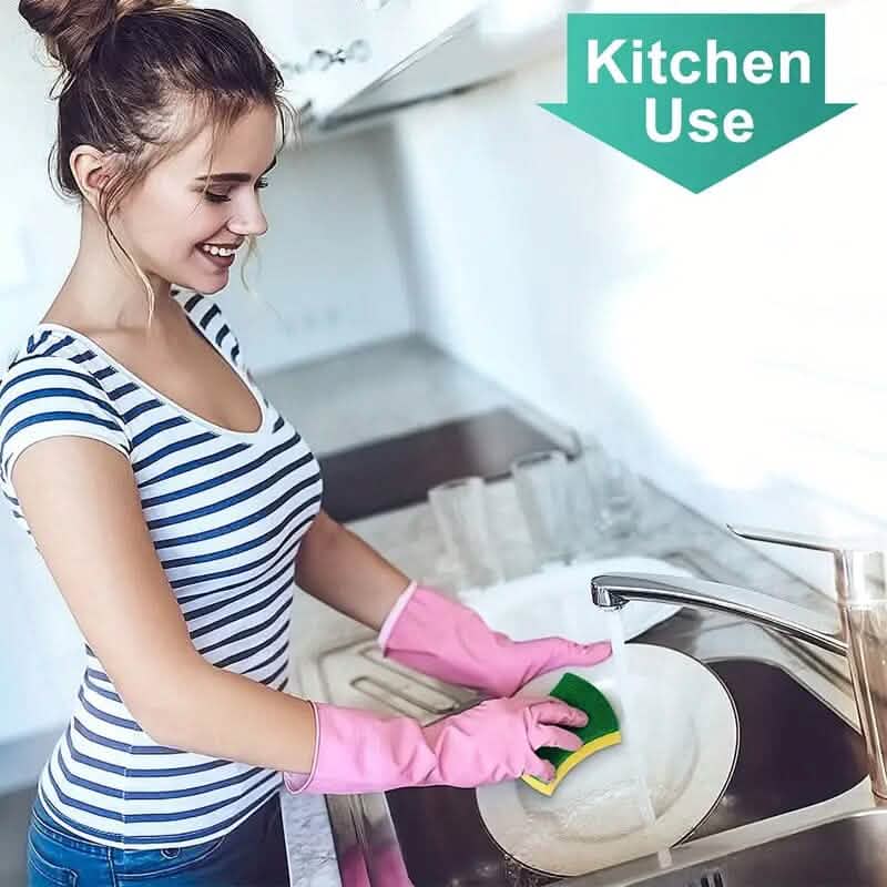12-Piece: Ultra-Fine Microfiber Kitchen Cleaning Sponge by DailySale