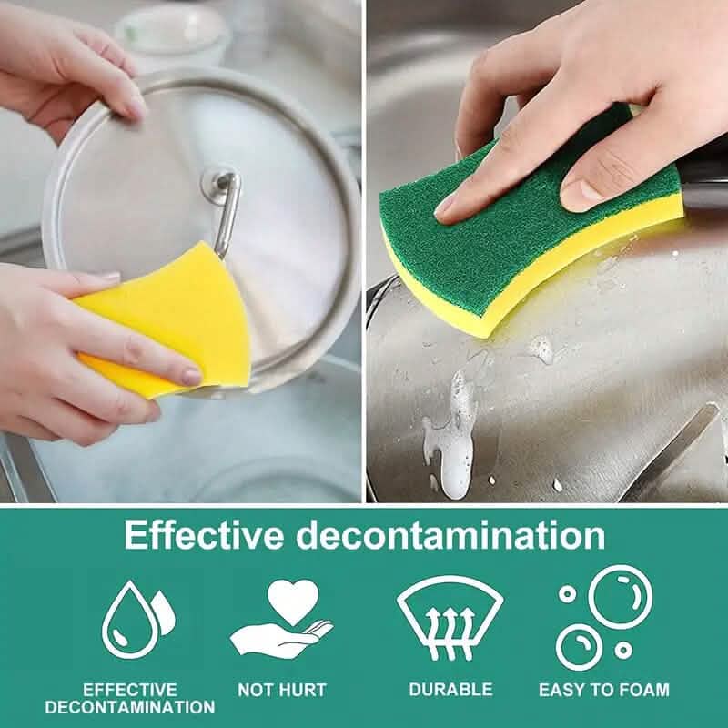 12-Piece: Ultra-Fine Microfiber Kitchen Cleaning Sponge by DailySale