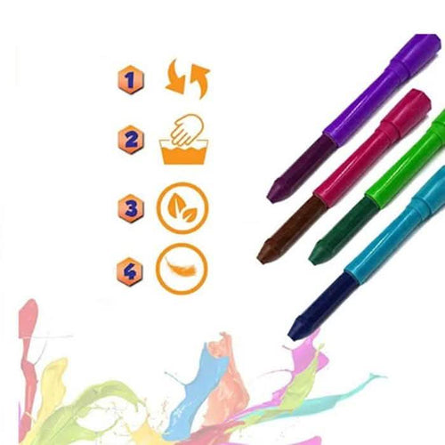 12-Piece: Washable Face Paint Crayons by DailySale