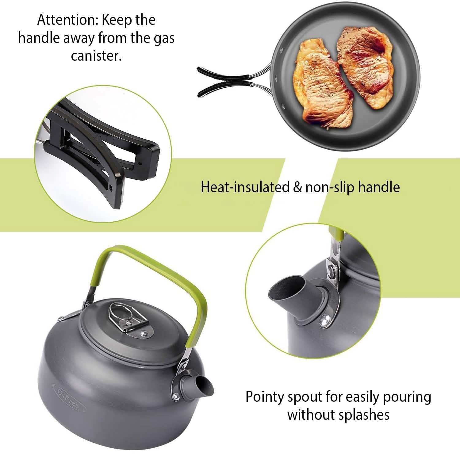 12-Pieces: Camping Cookware Set by DailySale