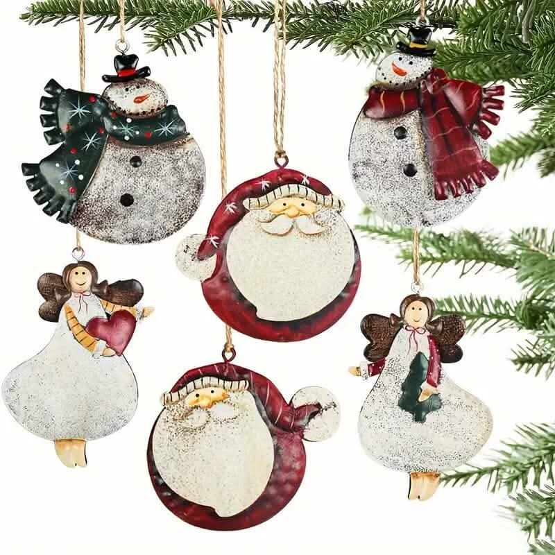 12-Pieces: Christmas Tree Colorful Resin Elk Pendant Decoration by DailySale
