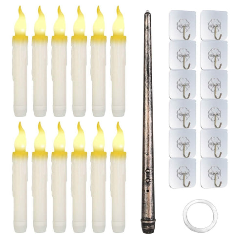 12-Pieces: Flameless LED Magic Floating Candles by DailySale
