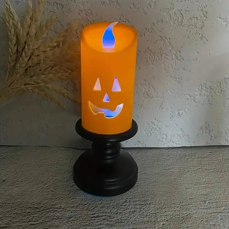 12-Pieces: Halloween LED Pumpkin Chandelier Candles by DailySale