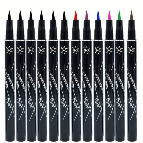 12-Pieces: Luxurious Waterproof Long-Wearing Liquid Eyeliner Set by DailySale