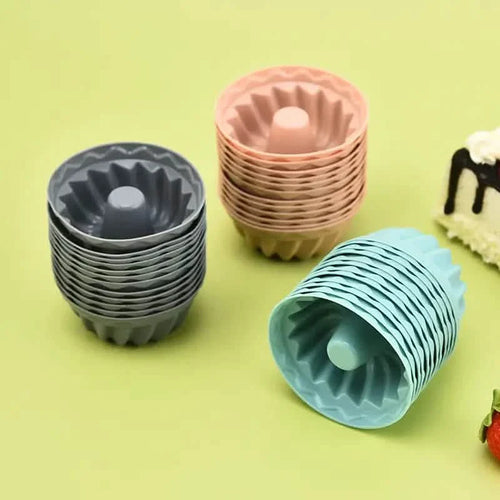 12-Pieces: Silicone Heritage Bundtlette Cake Mold by DailySale