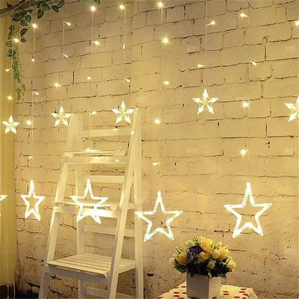 12 Stars 138 LED Curtain String Lights by DailySale