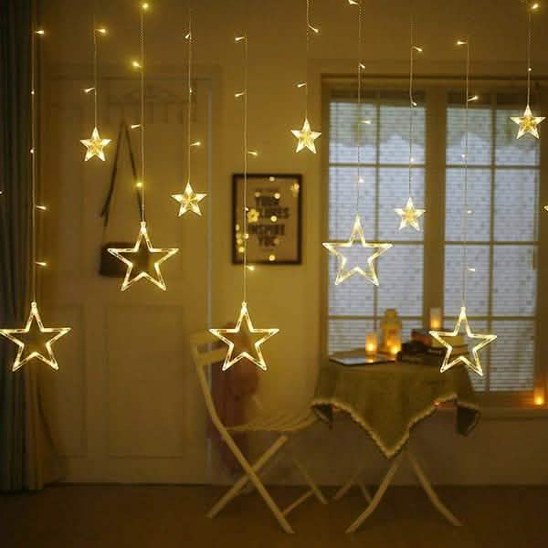 12 Stars 138 LED Curtain String Lights by DailySale