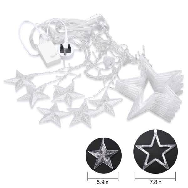 12 Stars 138 LED Curtain String Lights by DailySale