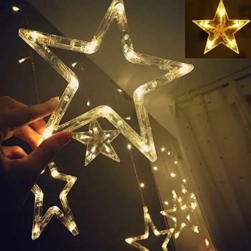 12 Stars 138 LED Curtain String Lights by DailySale