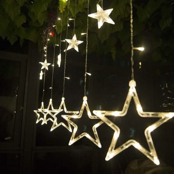12 Stars 138 LED Curtain String Lights by DailySale