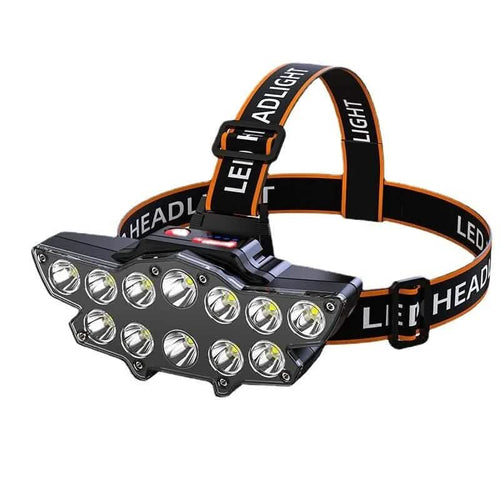 12 x P90 LED Headlamp USB Rechargeable Long Shoot 4 Modes by DailySale