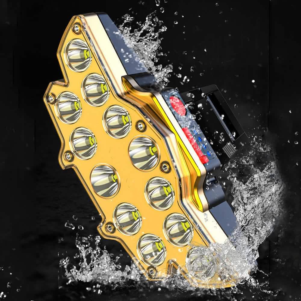 12 x P90 LED Headlamp USB Rechargeable Long Shoot 4 Modes by DailySale