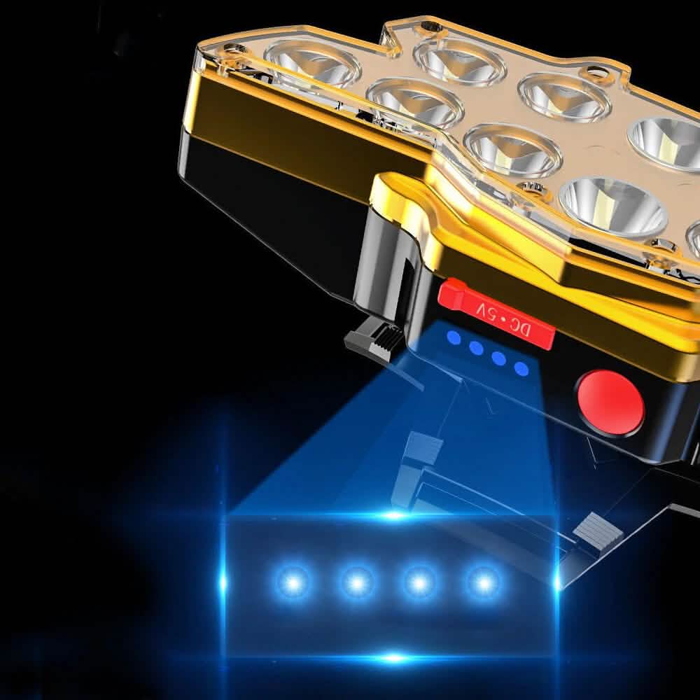 12 x P90 LED Headlamp USB Rechargeable Long Shoot 4 Modes by DailySale